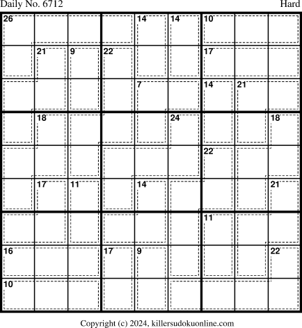 Killer Sudoku for 5/4/2024