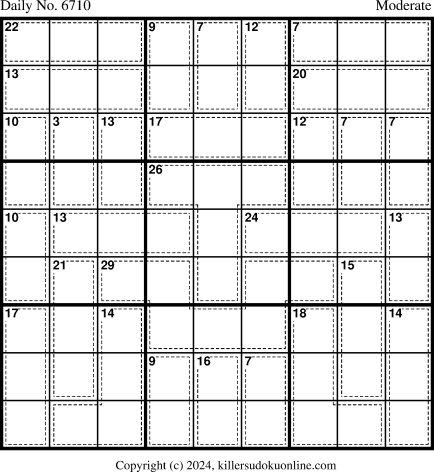 Killer Sudoku for 5/2/2024