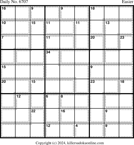 Killer Sudoku for 4/29/2024