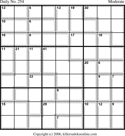 Killer Sudoku for 9/6/2006
