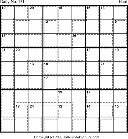 Killer Sudoku for 5/6/2006