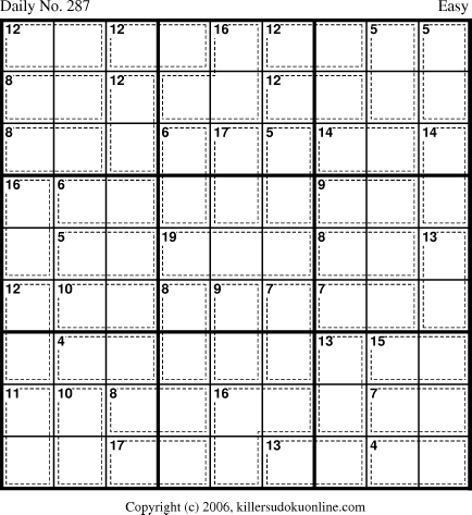Killer Sudoku for 10/9/2006
