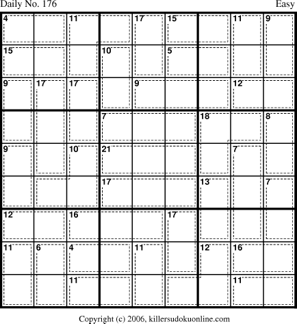 Killer Sudoku for 6/20/2006