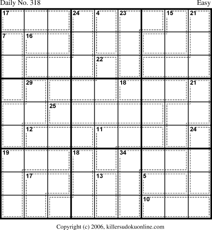 Killer Sudoku for 11/8/2006