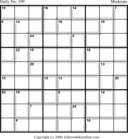 Killer Sudoku for 7/13/2006