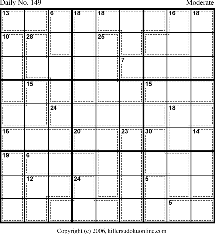 Killer Sudoku for 5/24/2006