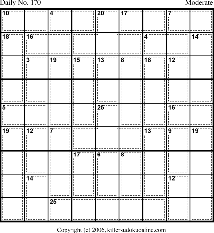 Killer Sudoku for 6/14/2006