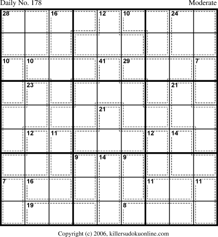 Killer Sudoku for 6/22/2006