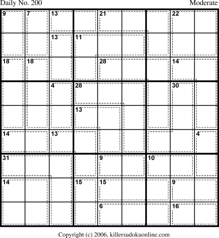 Killer Sudoku for 7/14/2006