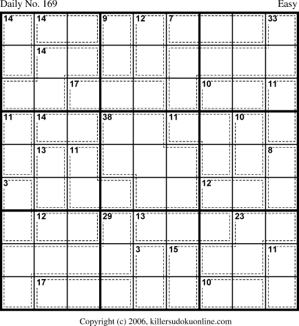 Killer Sudoku for 6/13/2006