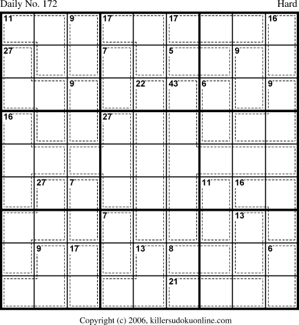 Killer Sudoku for 6/16/2006