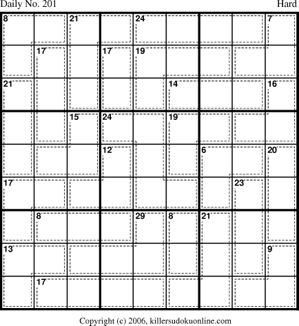 Killer Sudoku for 7/15/2006