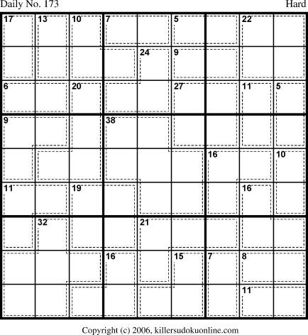 Killer Sudoku for 6/17/2006