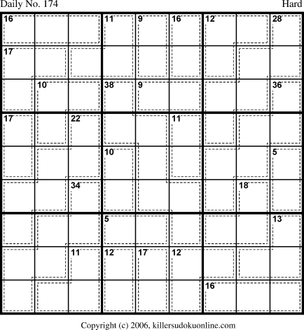 Killer Sudoku for 6/18/2006