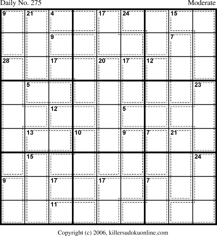 Killer Sudoku for 9/27/2006
