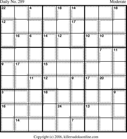 Killer Sudoku for 10/11/2006