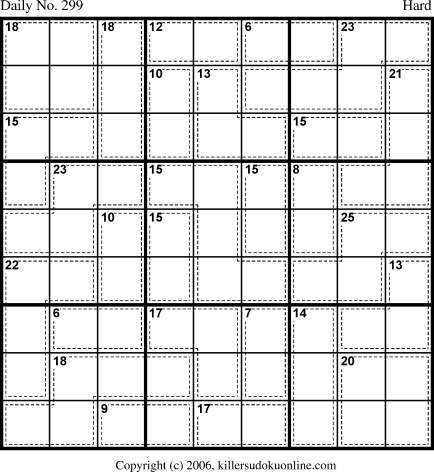 Killer Sudoku for 10/21/2006