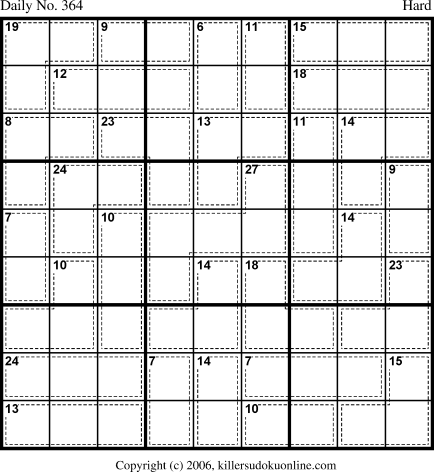 Killer Sudoku for 12/24/2006