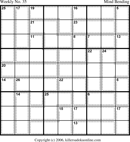 Killer Sudoku for 9/4/2006