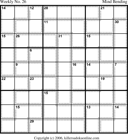 Killer Sudoku for 7/3/2006