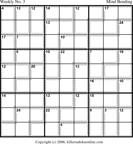 Killer Sudoku for 1/23/2006