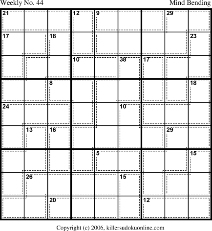Killer Sudoku for 11/6/2006