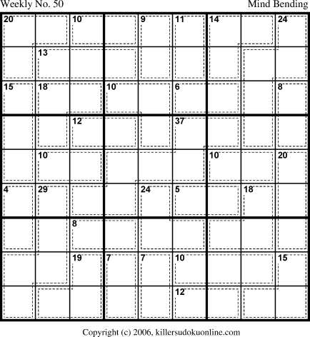 Killer Sudoku for 12/18/2006
