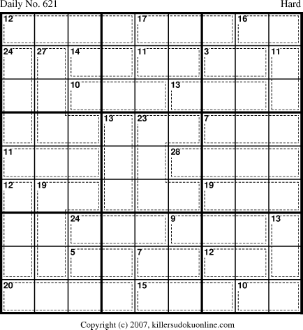 Killer Sudoku for 9/7/2007