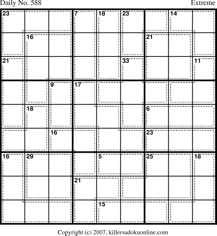 Killer Sudoku for 8/5/2007