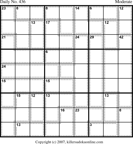 Killer Sudoku for 3/6/2007