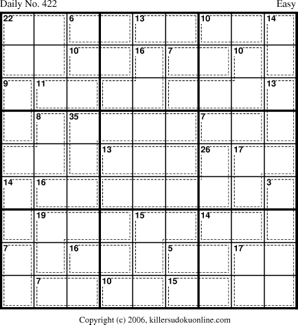 Killer Sudoku for 2/20/2007