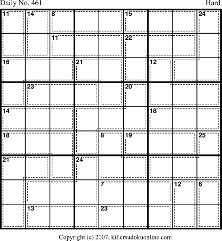 Killer Sudoku for 3/31/2007
