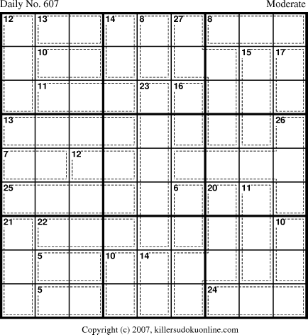 Killer Sudoku for 8/24/2007