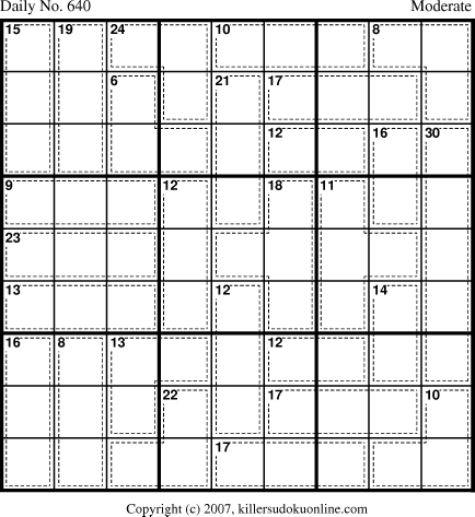 Killer Sudoku for 9/26/2007