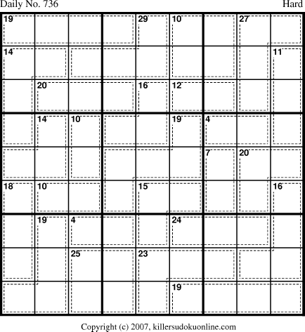 Killer Sudoku for 12/30/2007