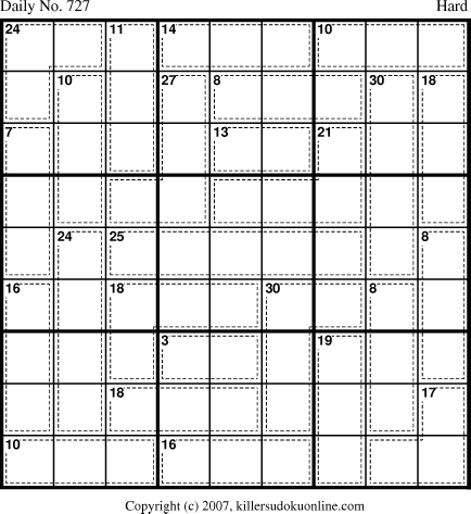 Killer Sudoku for 12/21/2007