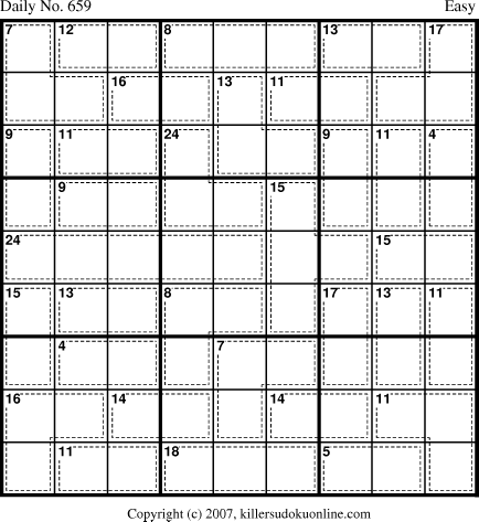 Killer Sudoku for 10/15/2007