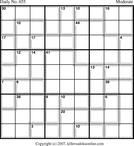 Killer Sudoku for 10/11/2007