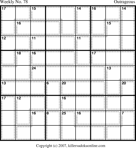 Killer Sudoku for 7/2/2007