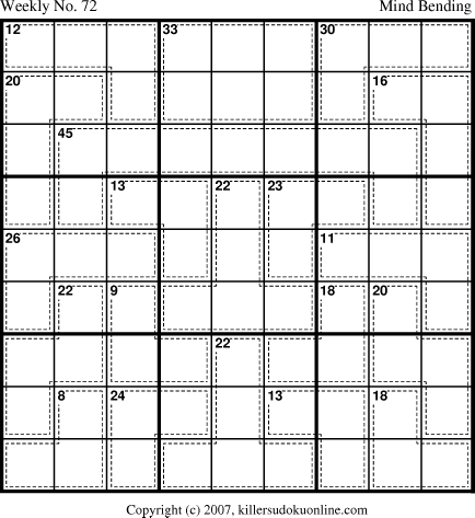 Killer Sudoku for 5/21/2007