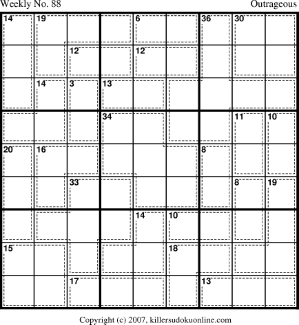 Killer Sudoku for 9/10/2007