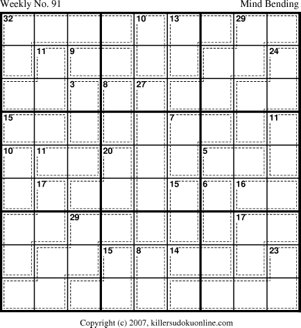 Killer Sudoku for 10/1/2007
