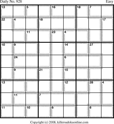 Killer Sudoku for 7/9/2008