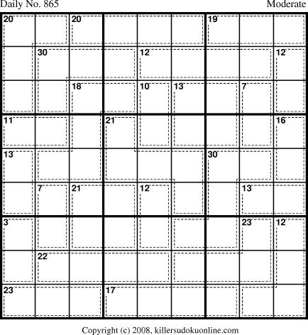 Killer Sudoku for 5/7/2008