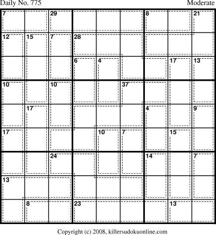 Killer Sudoku for 2/7/2008