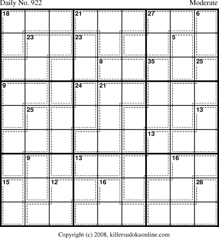 Killer Sudoku for 7/3/2008