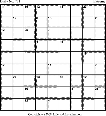 Killer Sudoku for 2/3/2008