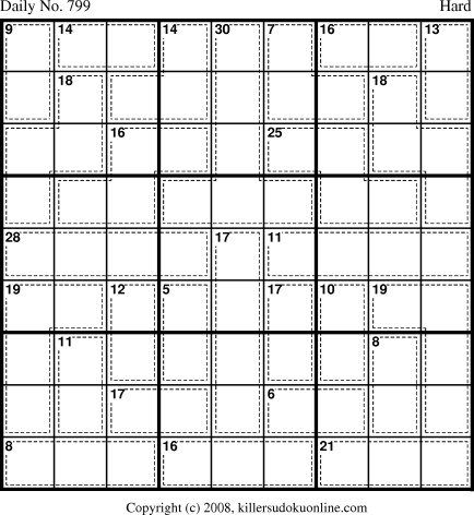 Killer Sudoku for 3/2/2008