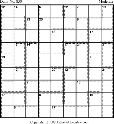 Killer Sudoku for 4/2/2008