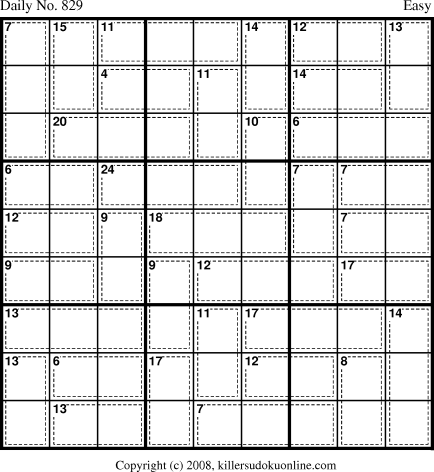 Killer Sudoku for 4/1/2008